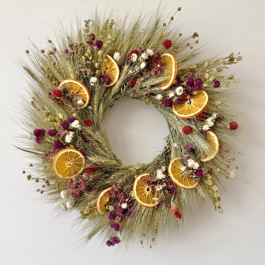 Dried Wild Clementine Wreath