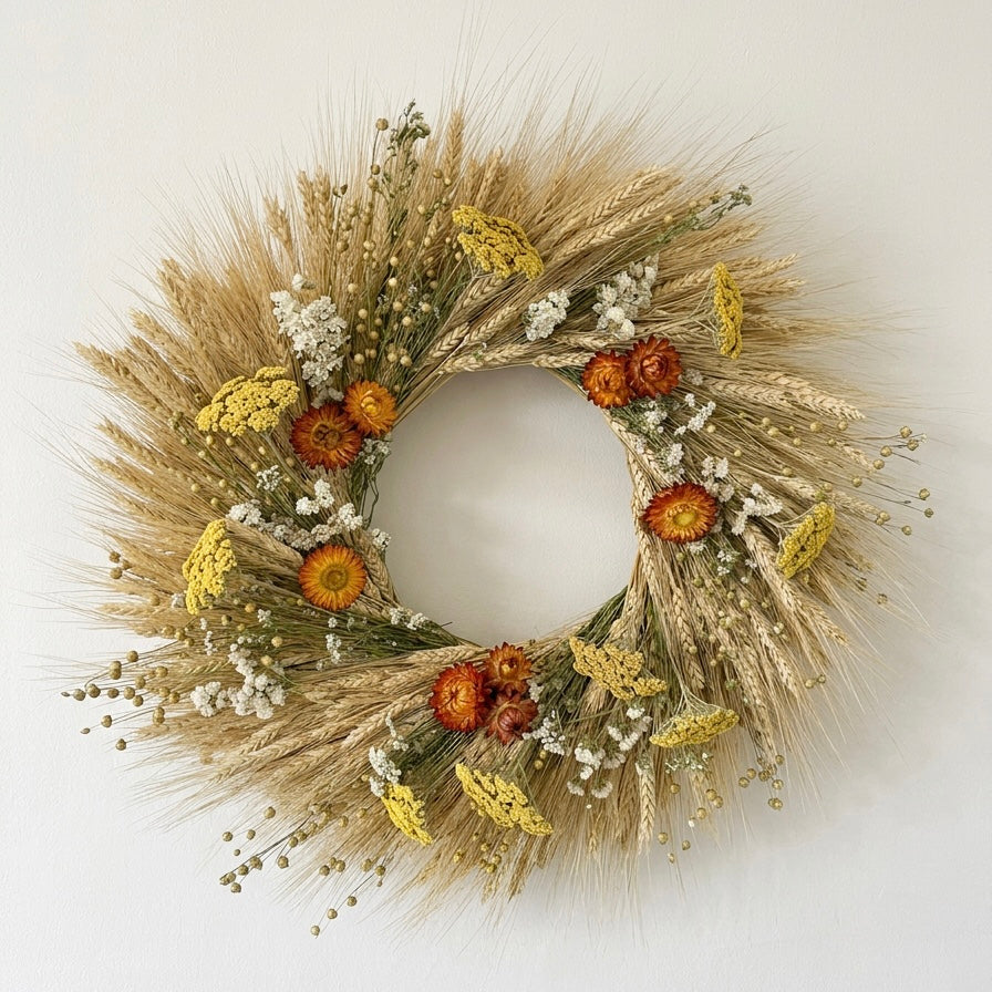 Dried Sunwoven Wreath