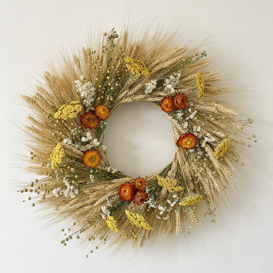 Dried Sunwoven Wreath