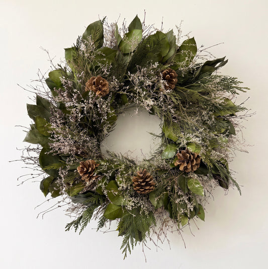 Dried and Preserved Everwood Wreath