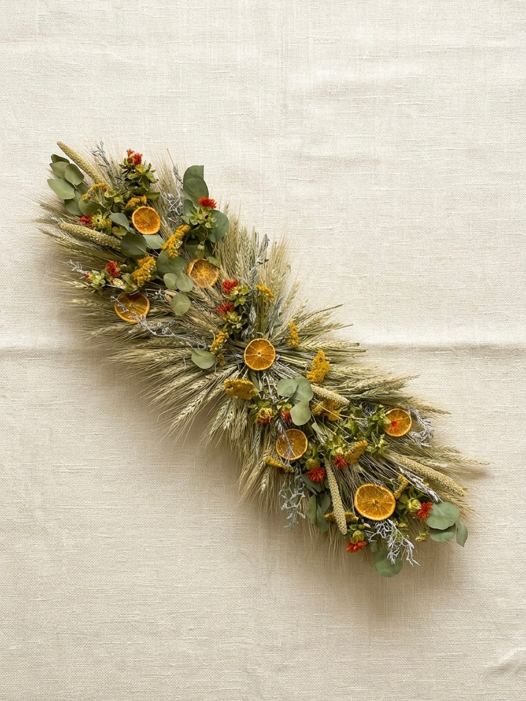Dried Sunny Citrus Centerpiece