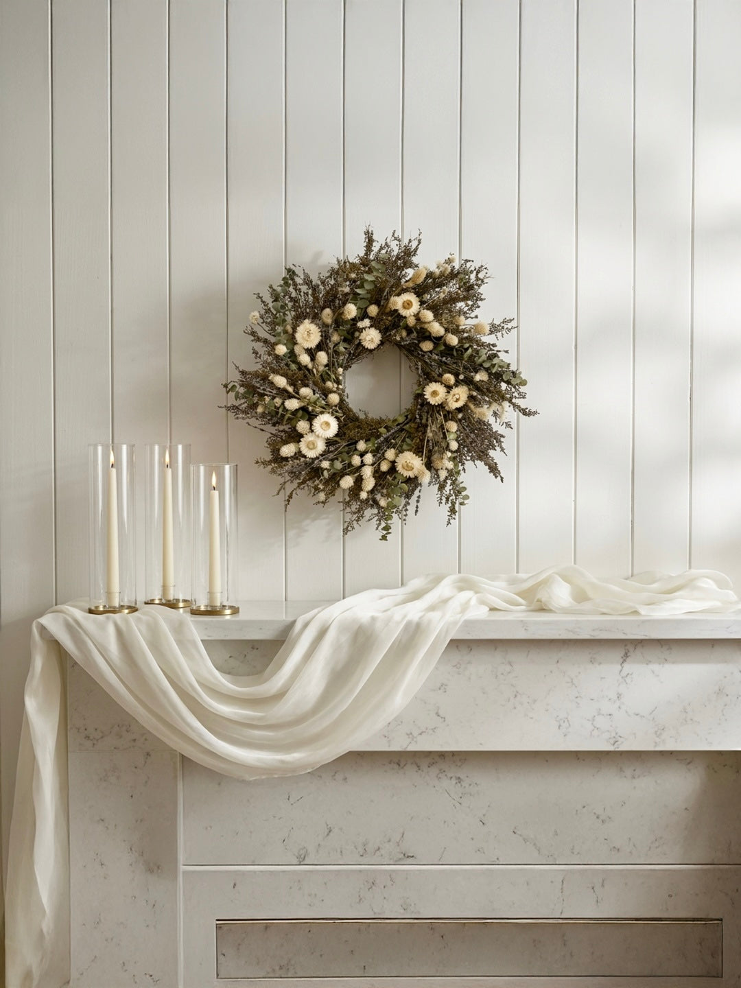 Dried Briony Bloom Wreath