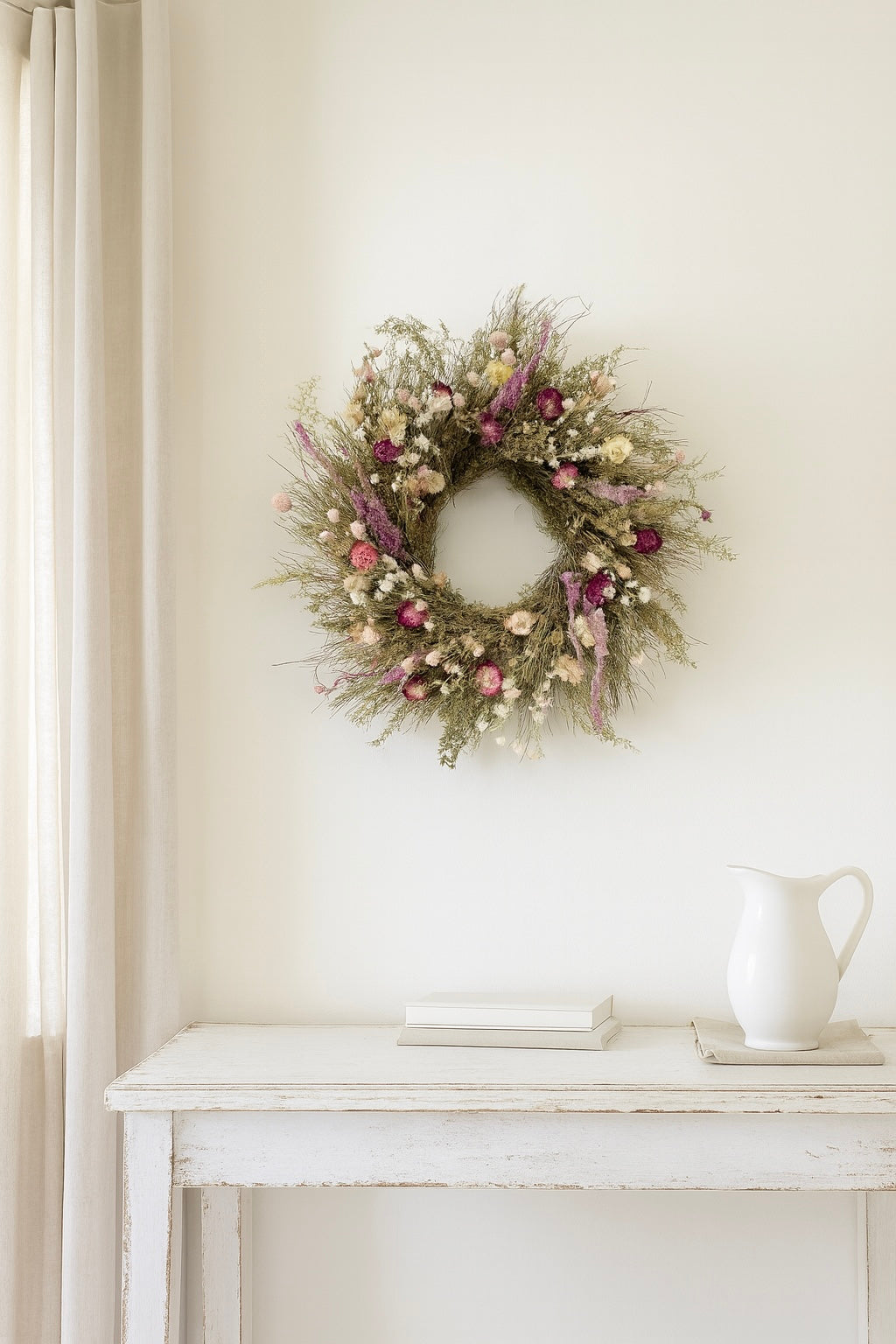 Dried Butterfly Garden Wreath
