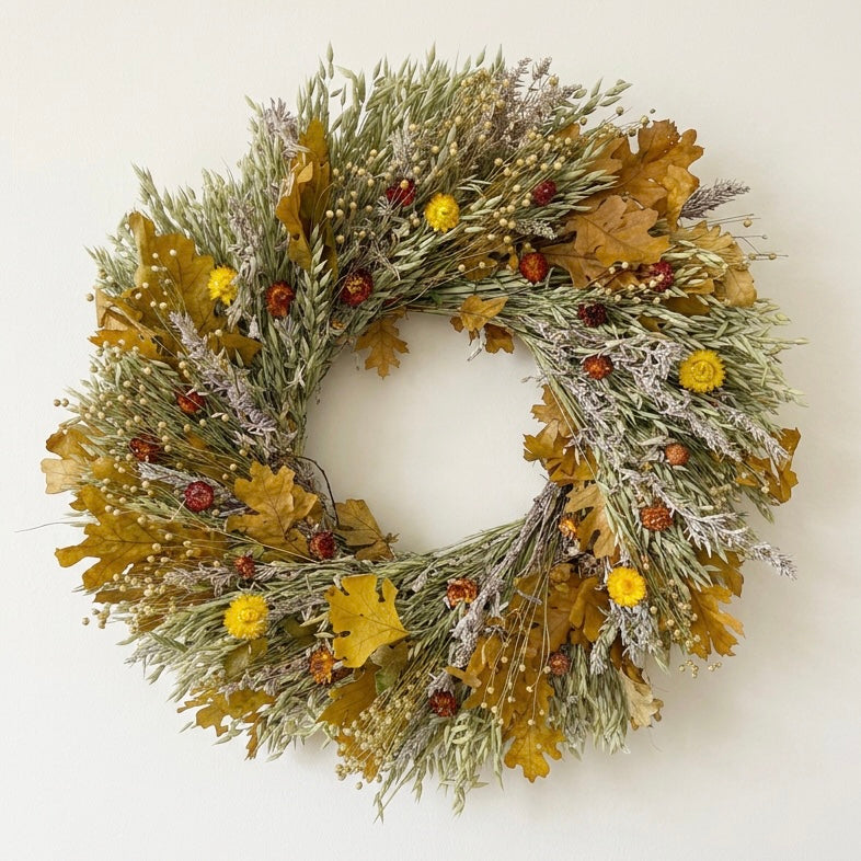 Dried Oak Aurelia Wreath