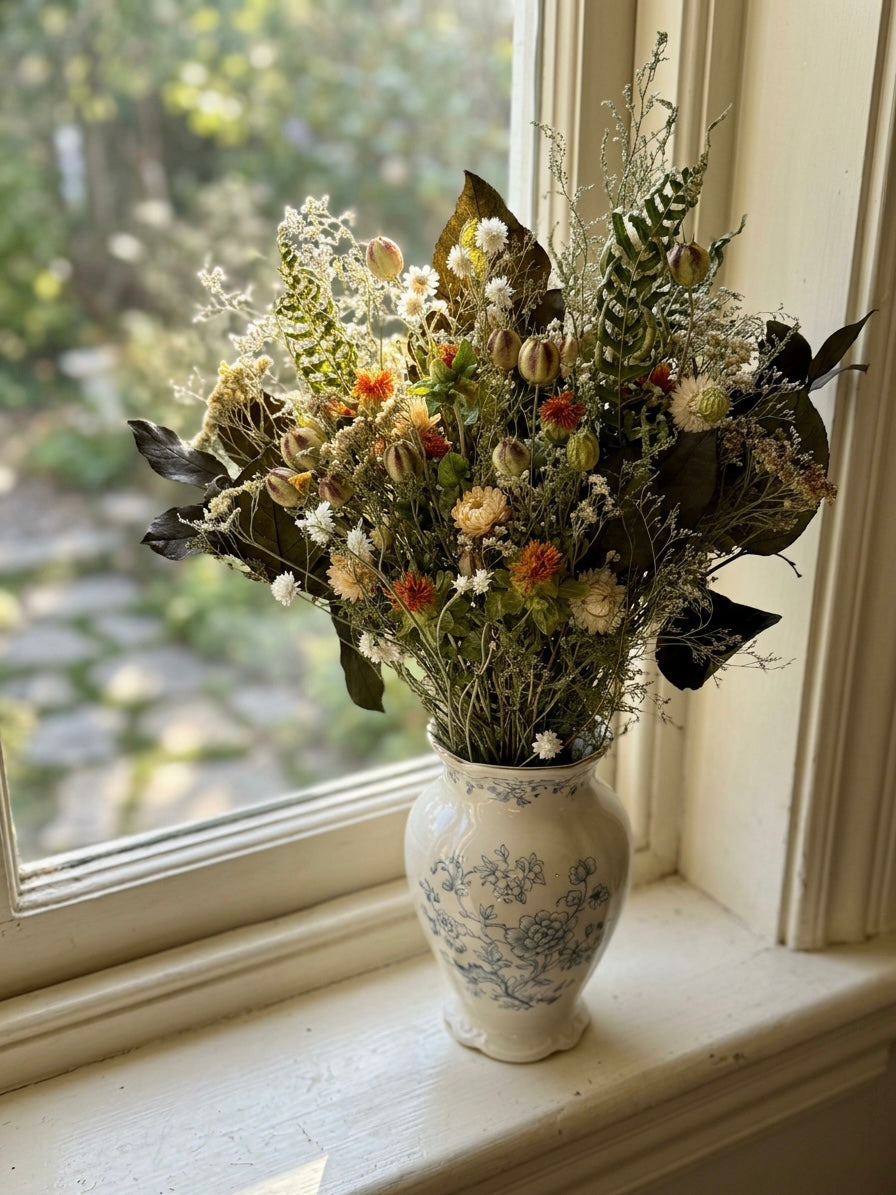 Dried Basil Saffron Bouquet