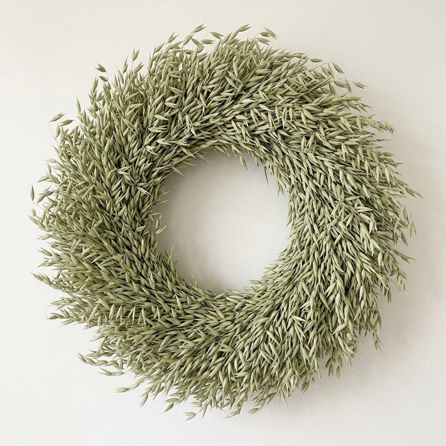 Dried Avena Oats Wreath