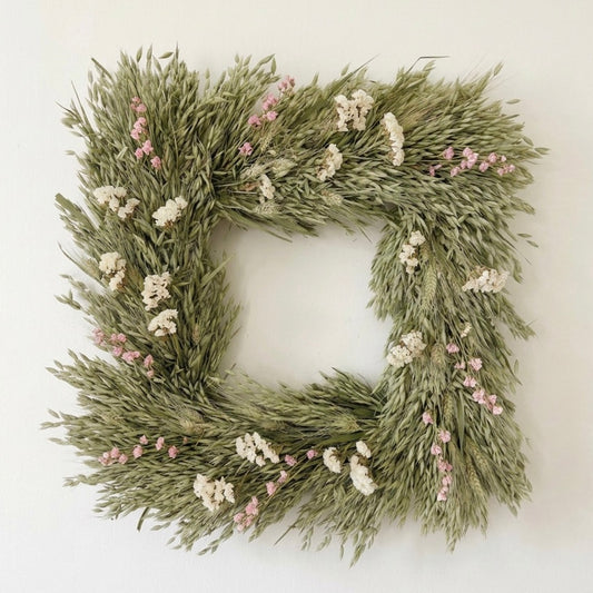 Dried Aurora Square Wreath