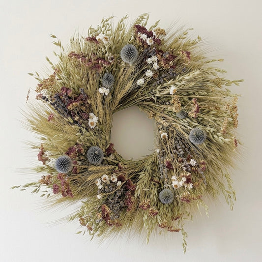 Dried Eirene Field Wreath