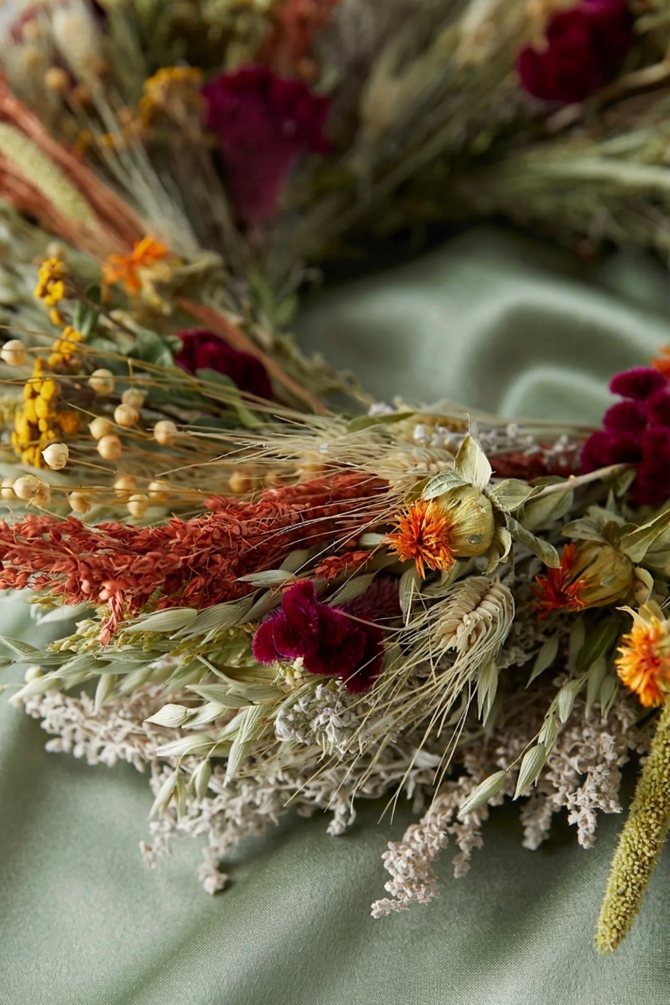 Dried Lucetta Wreath