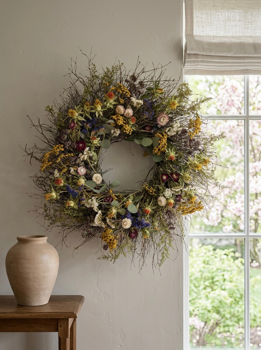 Dried Arboretum Floral Wreath