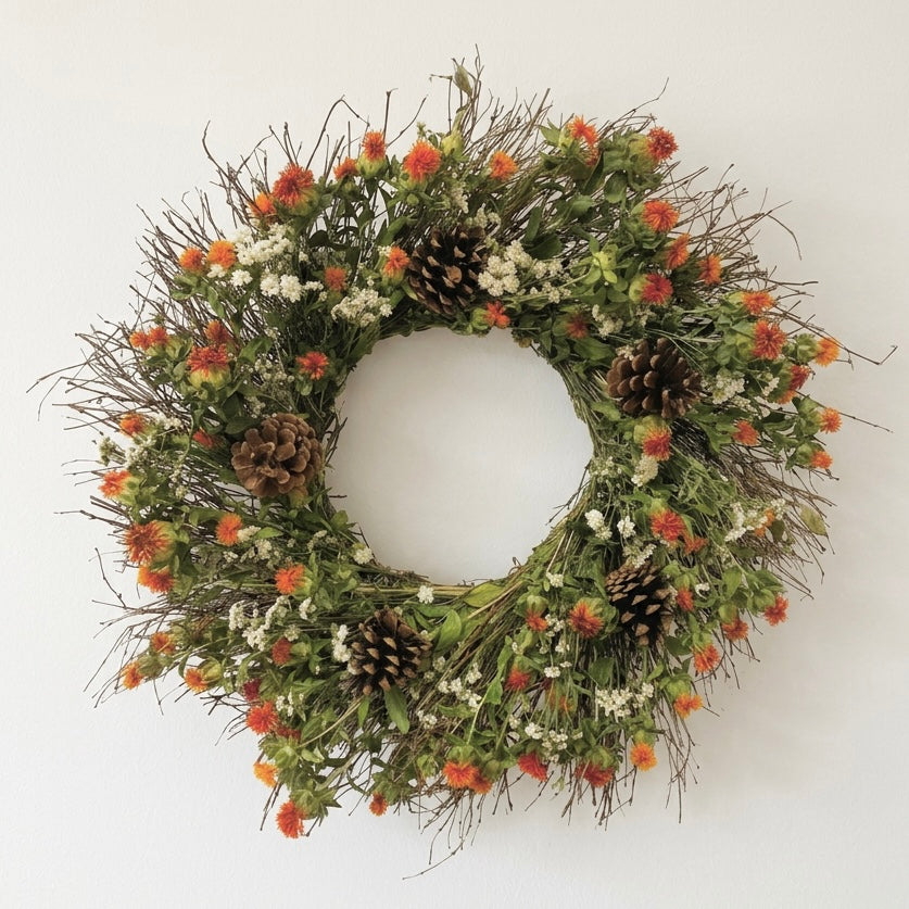 Dried Autumn Beauty Wreath