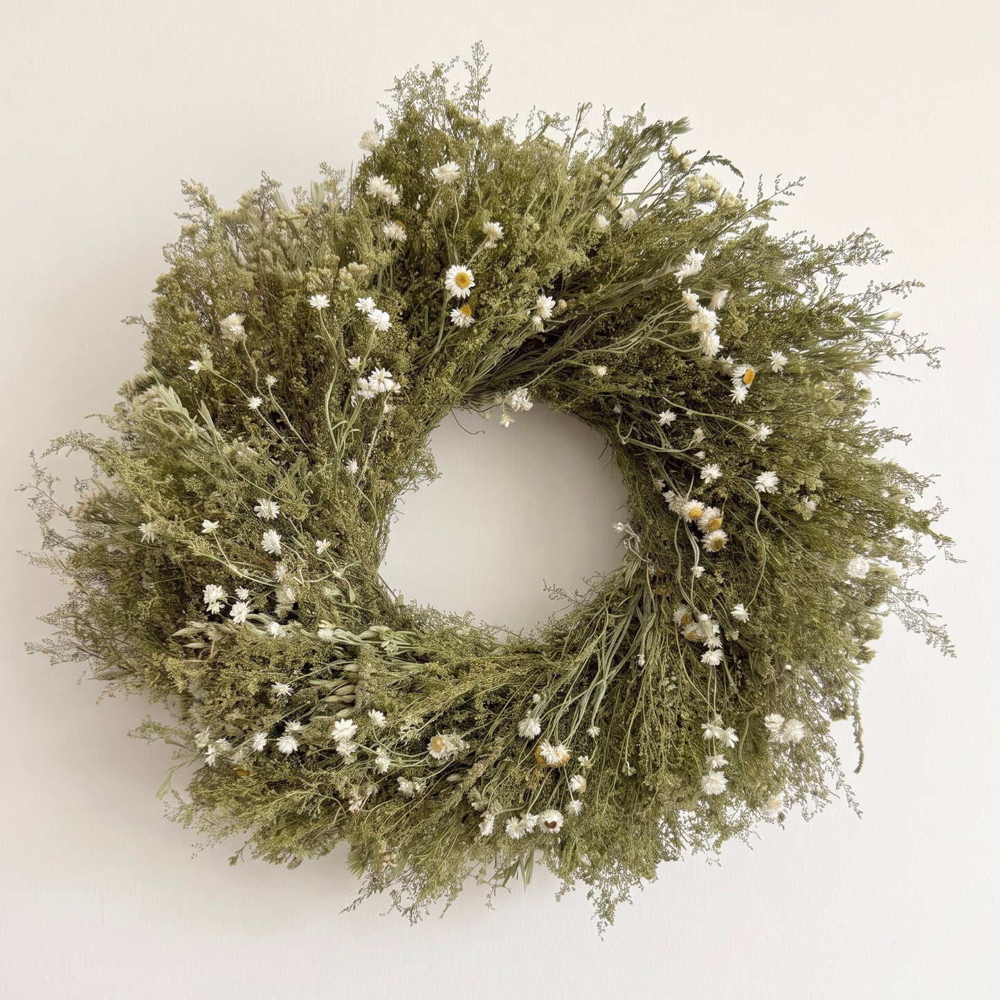 Dried Ammobium Gardens Wreath