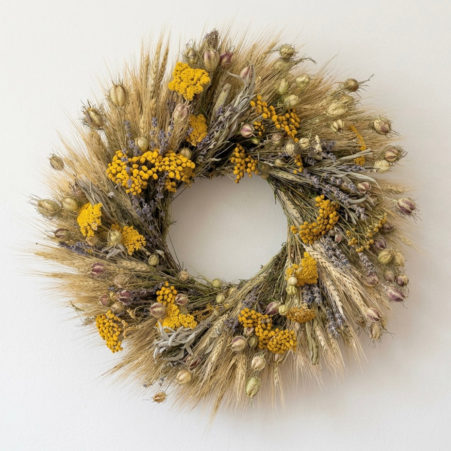 Dried Yellow Springs Wreath