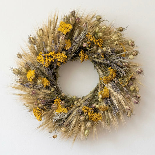 Dried Yellow Springs Wreath