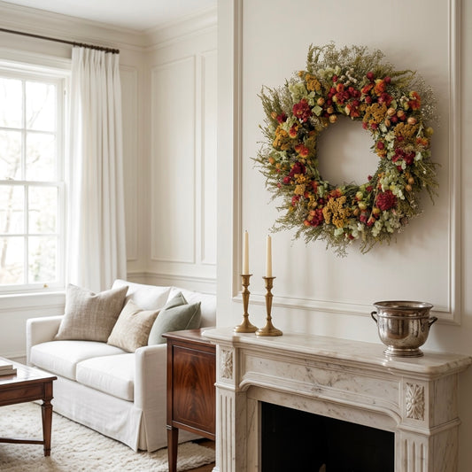 Dried Wildflower Fleur Wreath