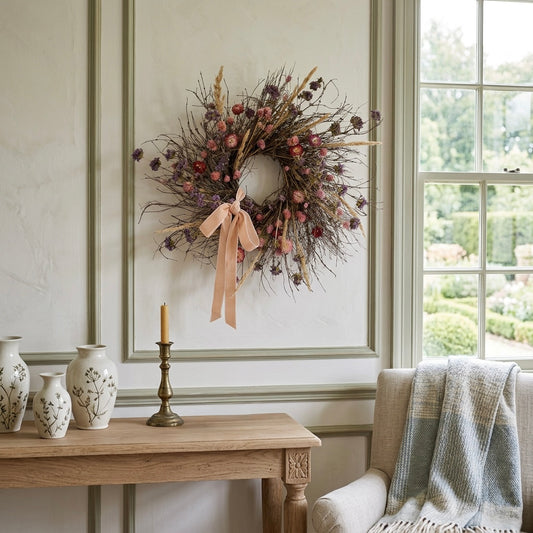 Dried Willow Fawn Wreath