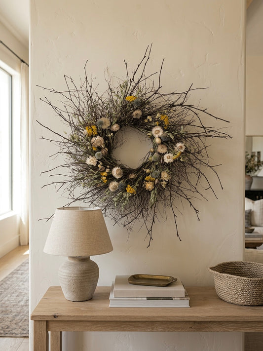 Dried Arden Twigs Wreath