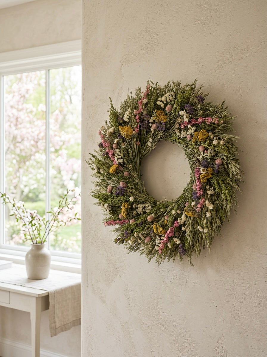 Dried Summer Garden Wreath