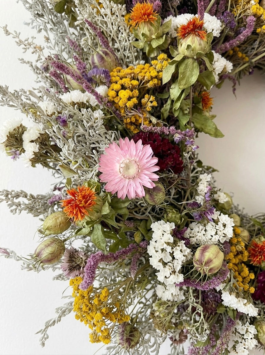 Dried Honeycomb Bloom Wreath