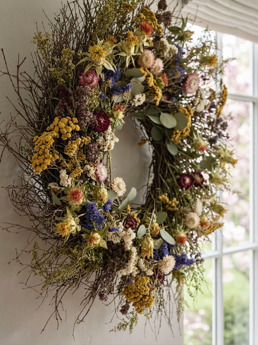 Dried Arboretum Floral Wreath