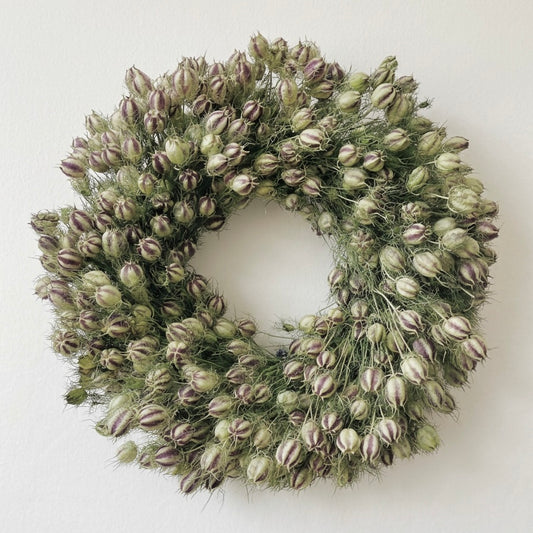 Dried Nigella Love in a Mist Wreath