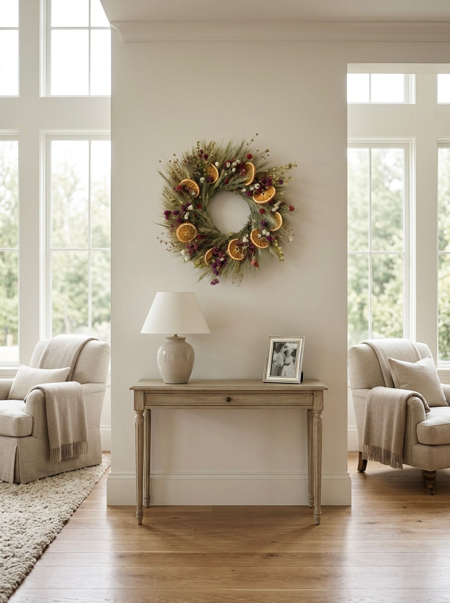 Dried Wild Clementine Wreath