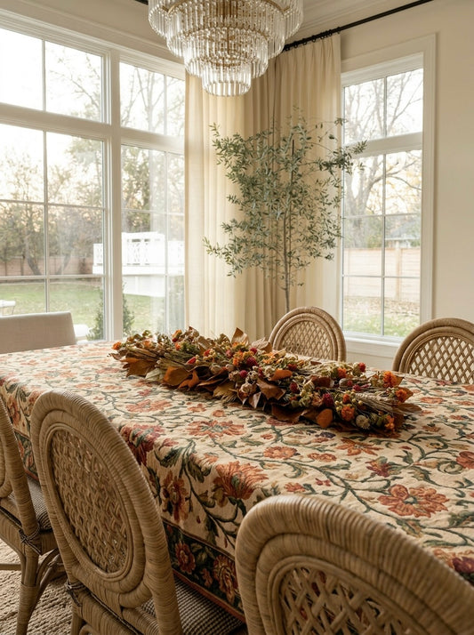 Dried and Preserved Fall Skies Centerpiece