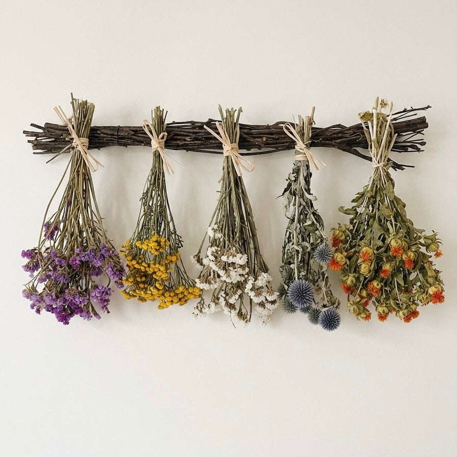 Dried Dutch Garden Bundle Birch Hanger