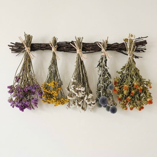 Dried Dutch Garden Bundle Birch Hanger
