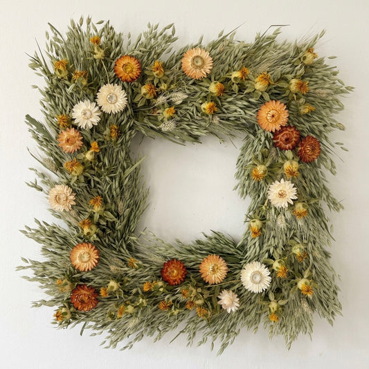 Dried Soleil Square Wreath
