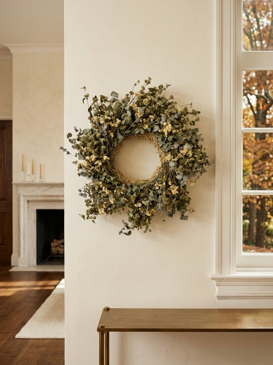 Dried Baby Eucalyptus Wreath