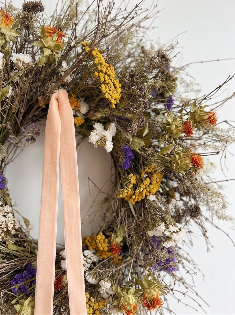 Dried Apricot Branch Wreath