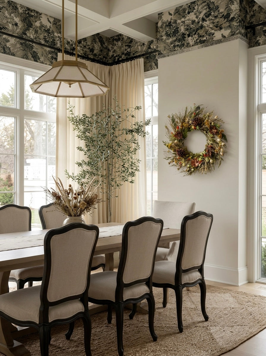 Dried Golden Frontier Wreath