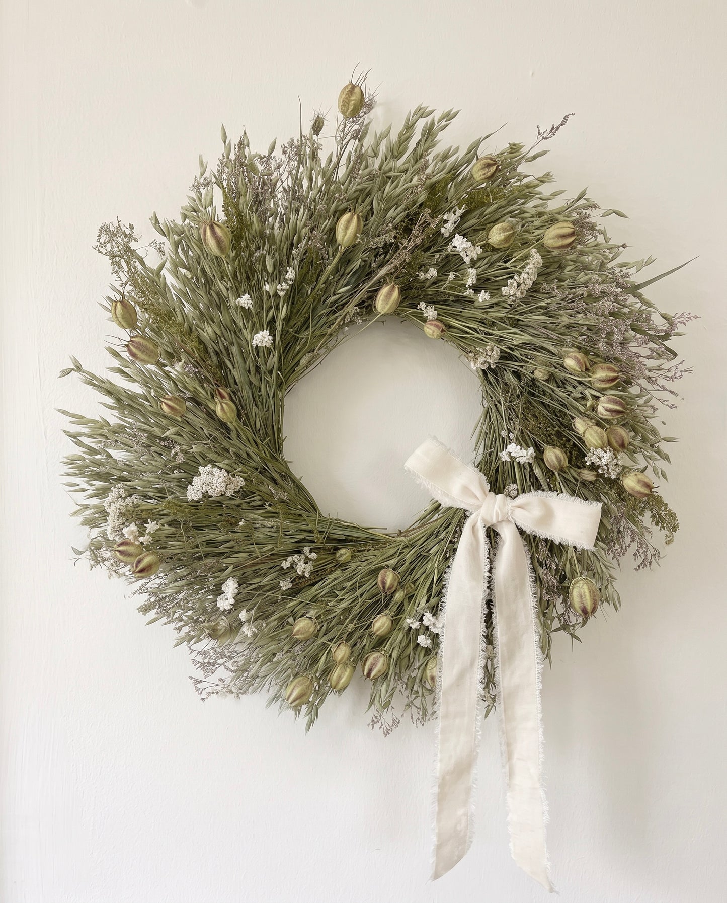Dried English Cottage Wreath