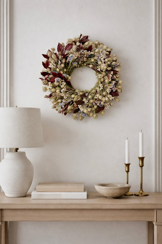 Dried and Preserved Founding Flora Wreath