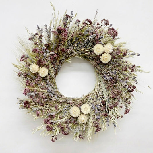 Dried Lavender and Ivory Wreath
