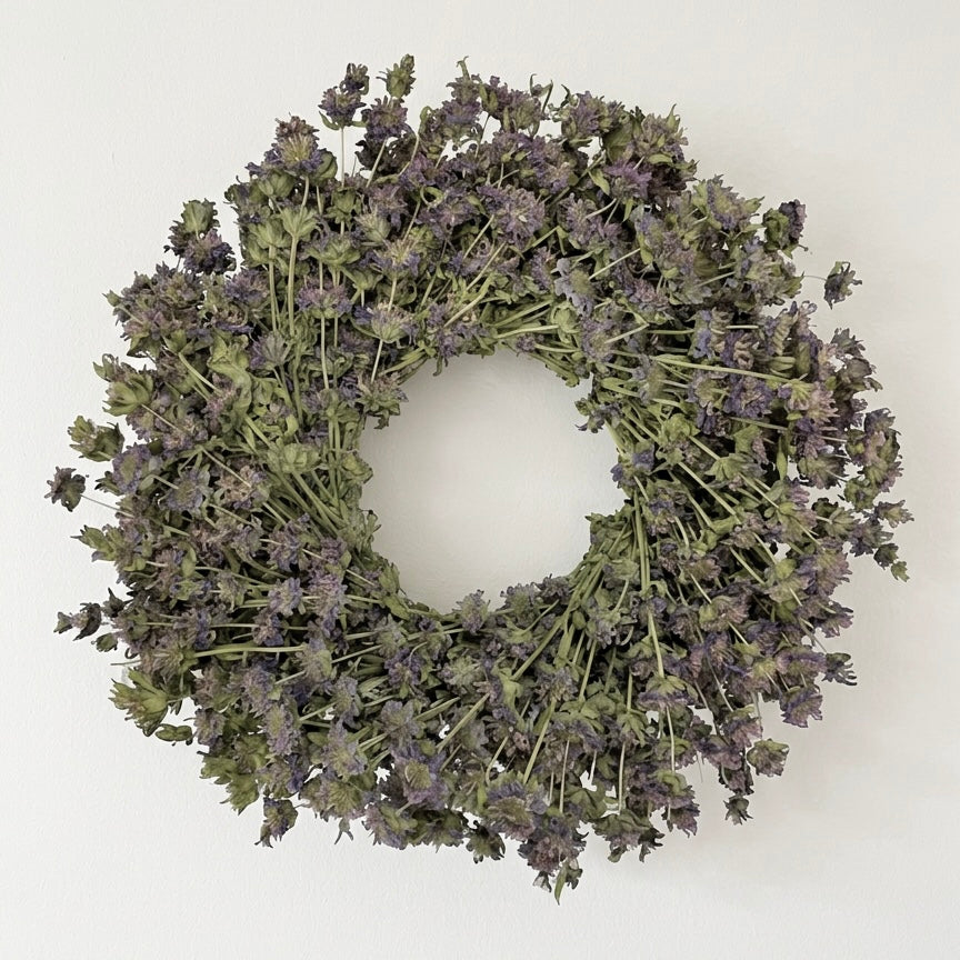 Dried Lemon Mint Wreath