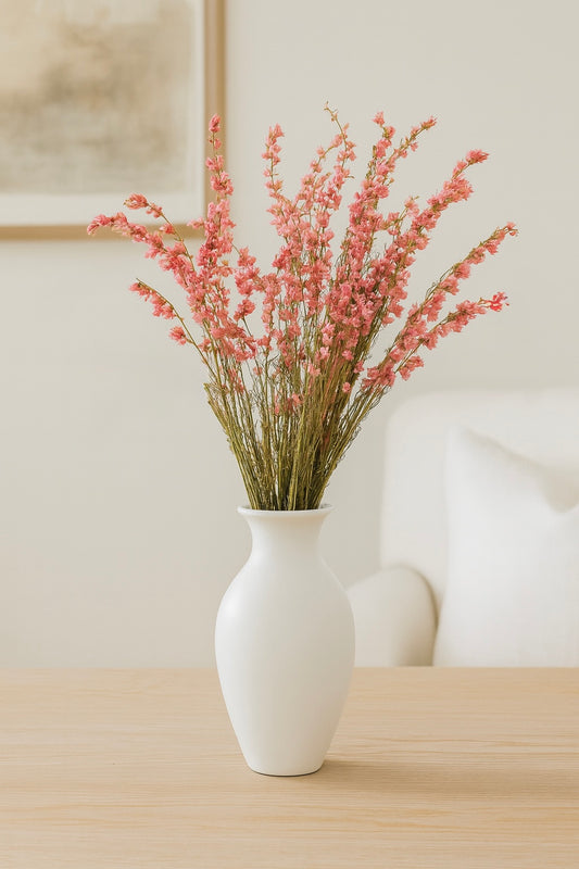 Dried Pink Larkspur Bouquet