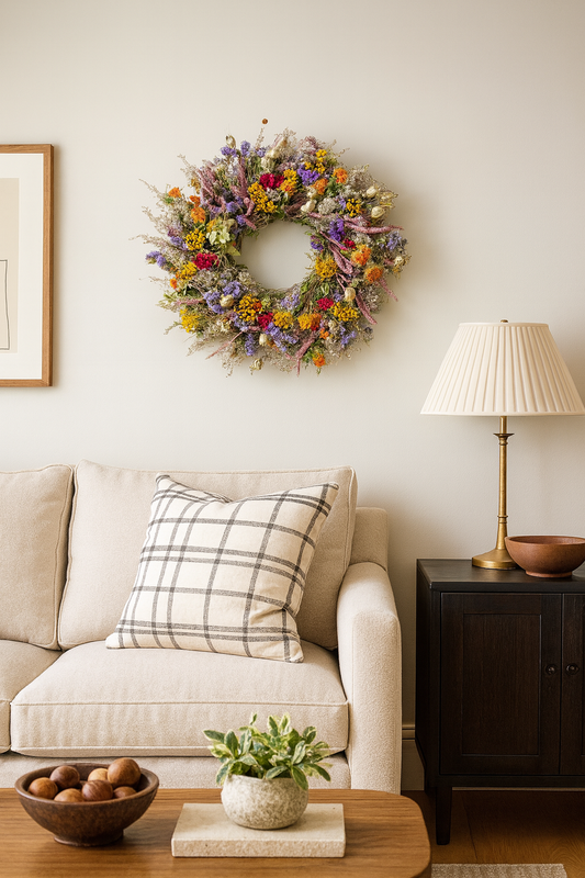 Dried Meadow Parade Wreath