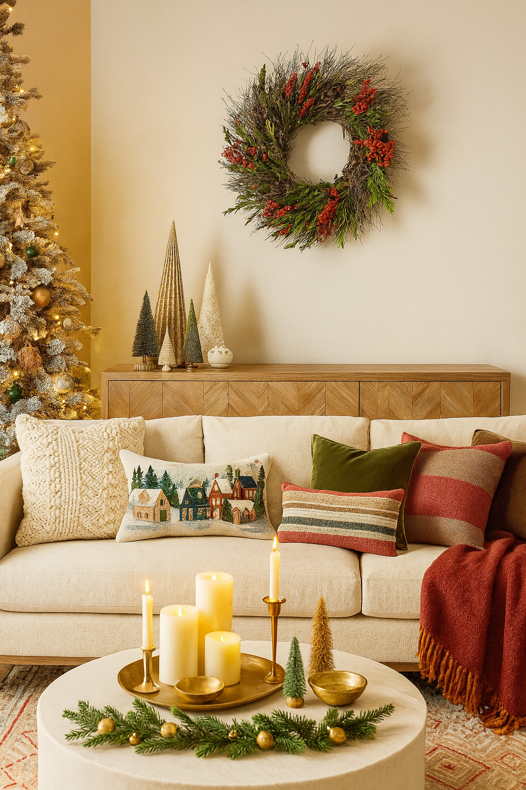 Dried Merrywood Holiday Wreath