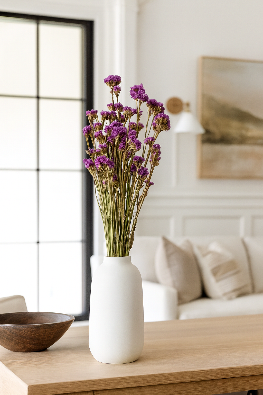 Dried Fuschia Pink Sinuata Statice Bouquet