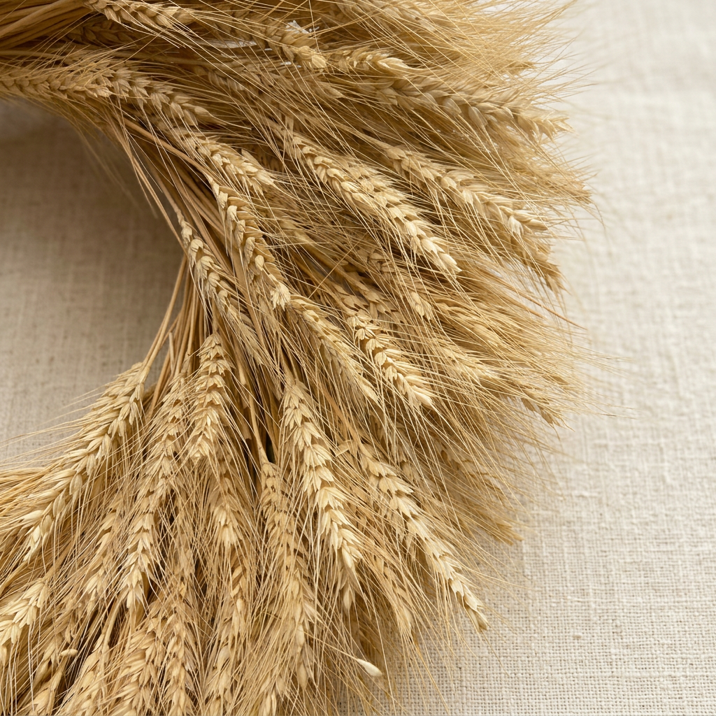 Dried Blonde Wheat Wreath