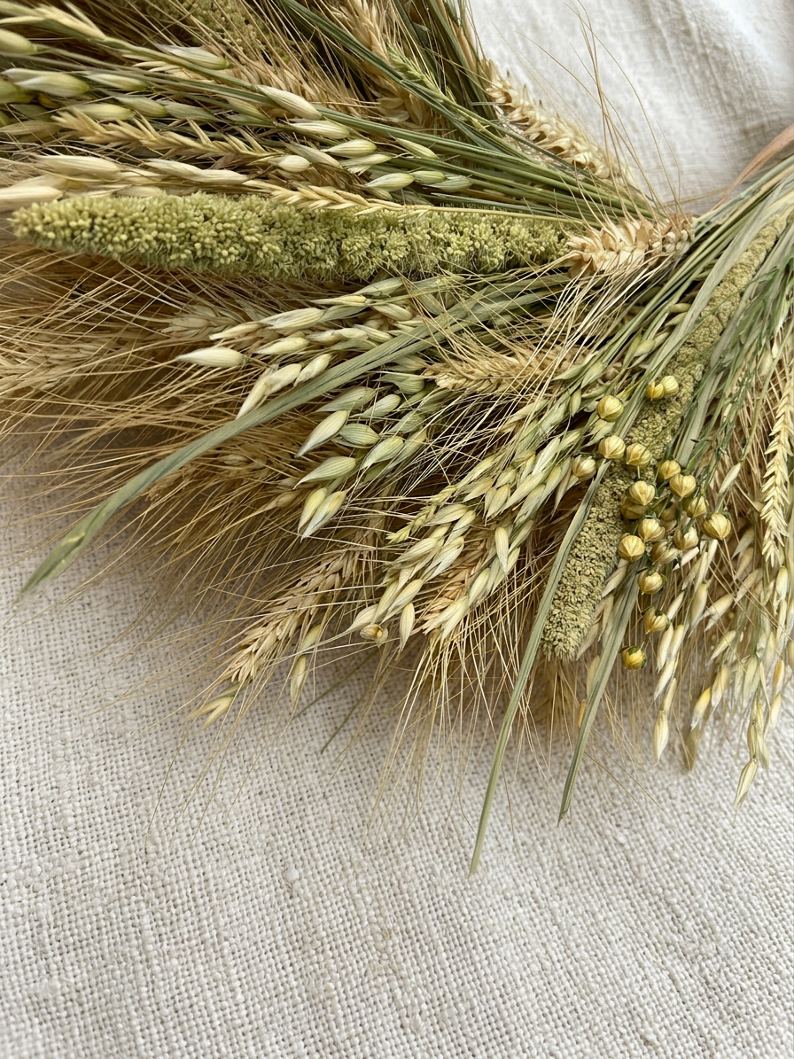 Dried Palouse Grain Wreath