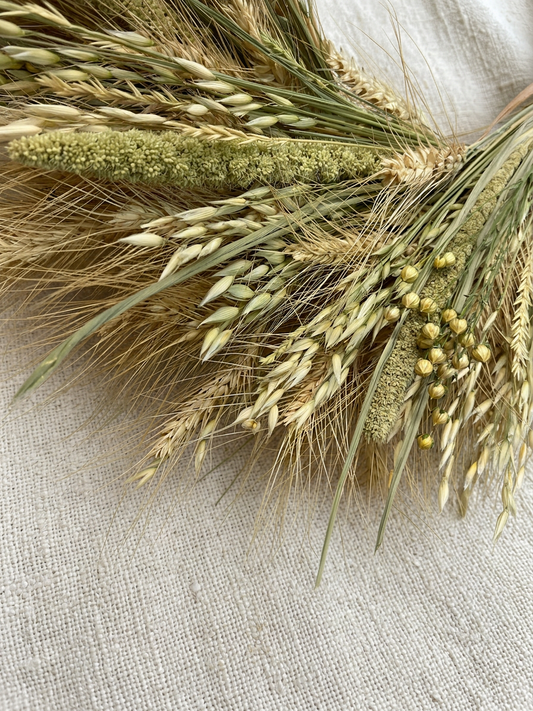 Dried Palouse Grain Wreath