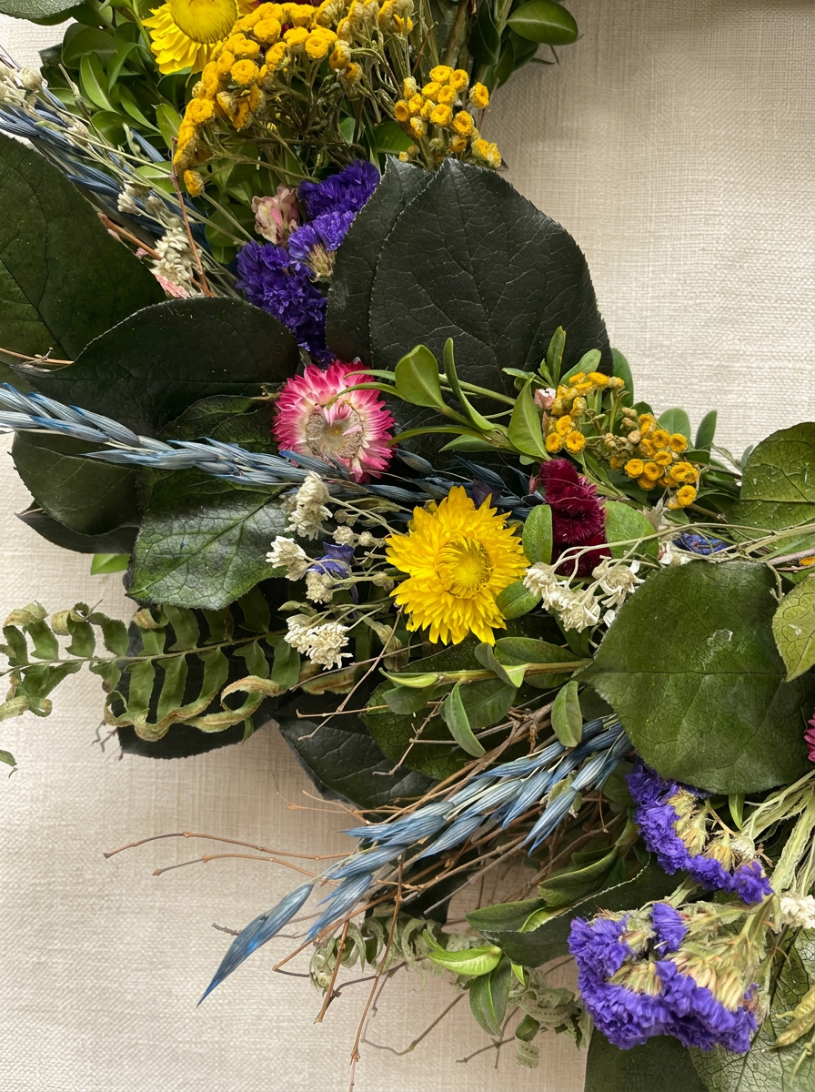Dried and Preserved Posie Fern Wreath