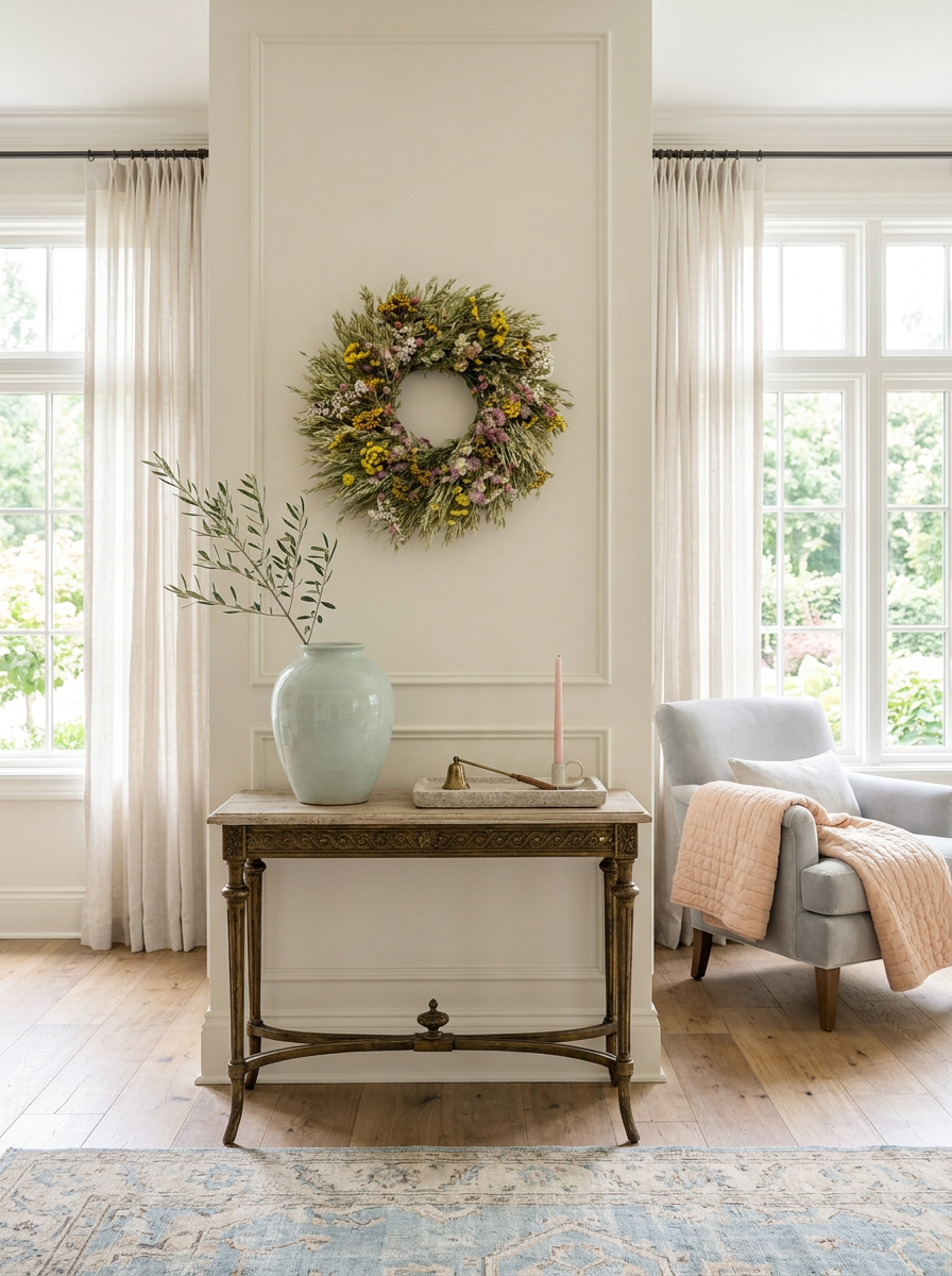 Dried Penelope Petal Wreath