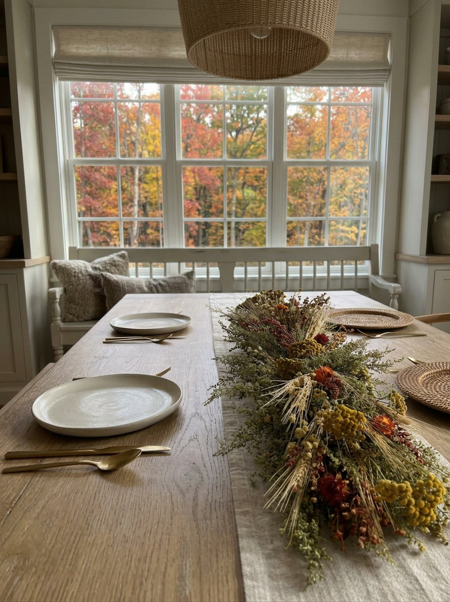 Dried Hawthorne Centerpiece