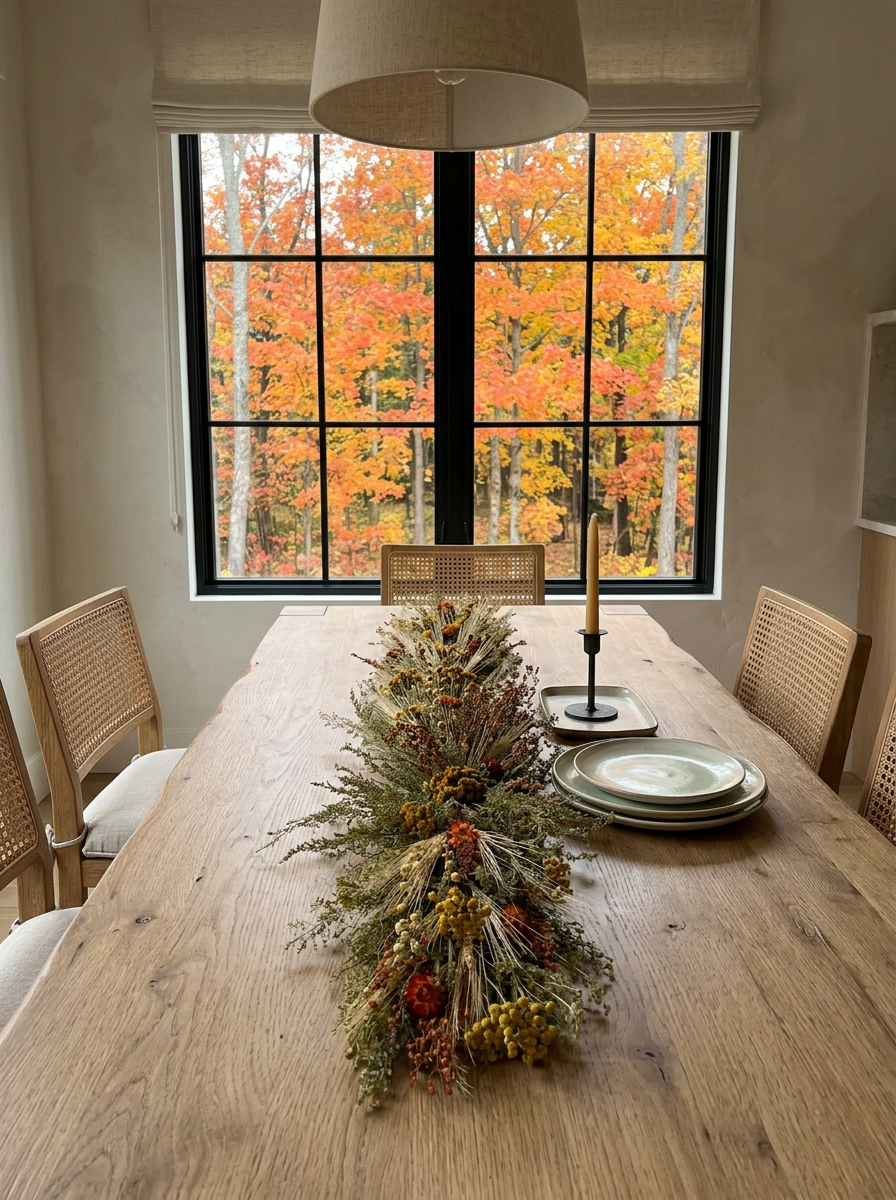 Dried Hawthorne Centerpiece