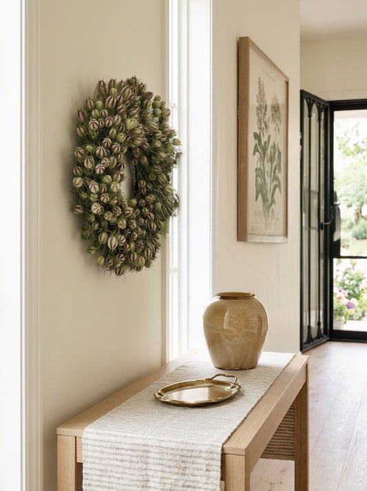 Dried Nigella Love in a Mist Wreath