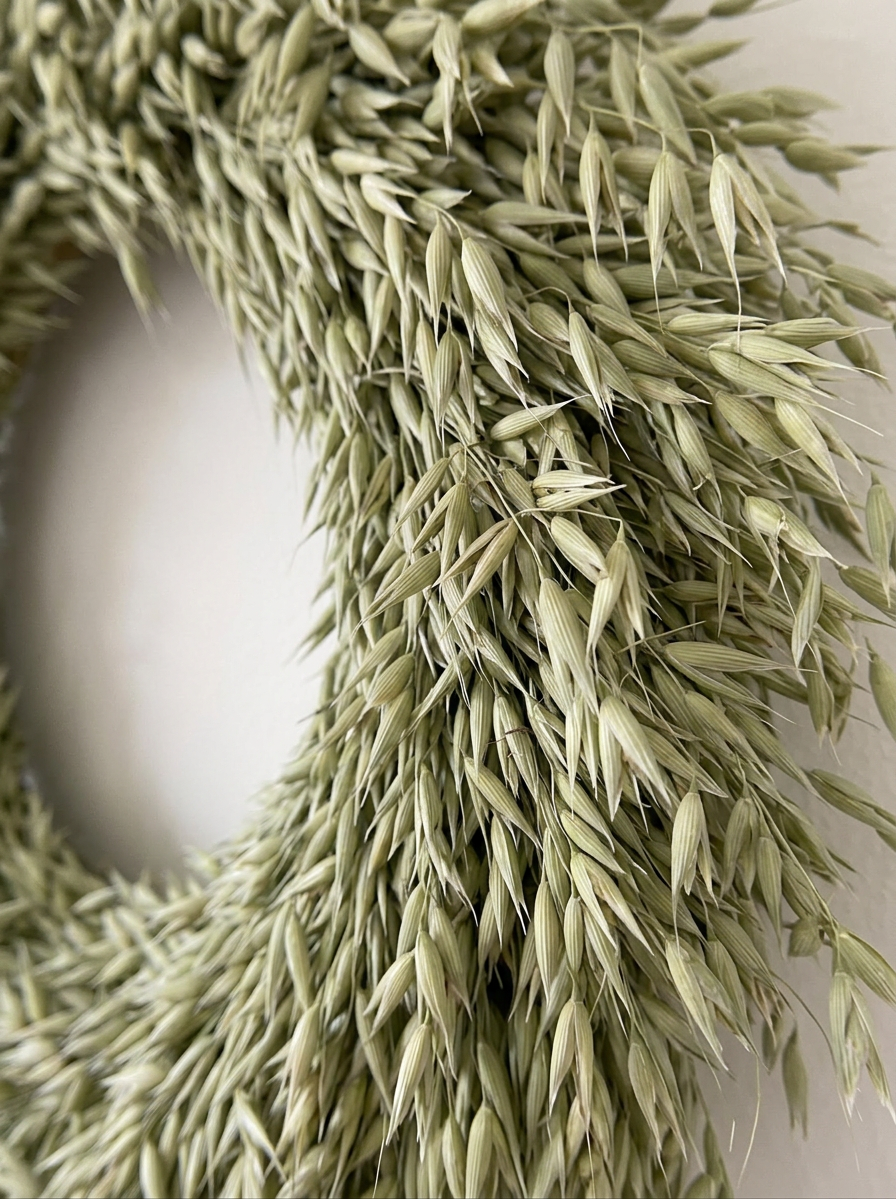 Dried Avena Oats Wreath